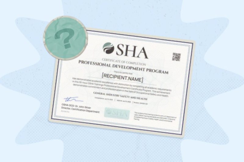OSHA certification illustration.