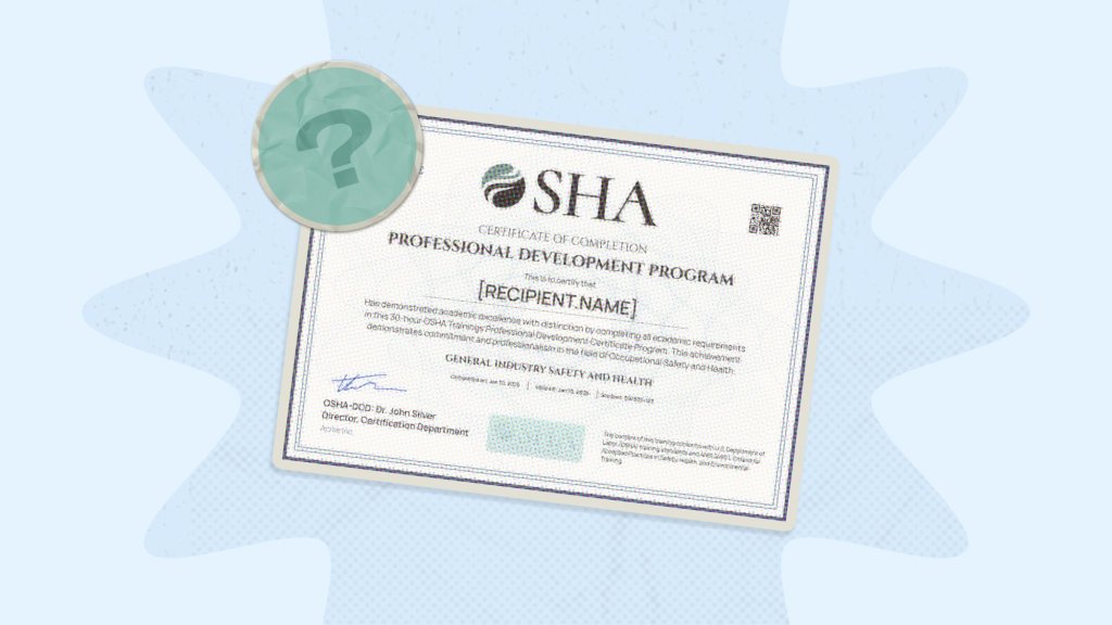 OSHA certification illustration.